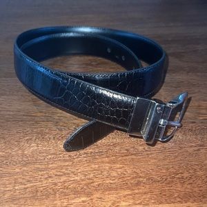 Lauren Ralph Lauren Alligator Pressed Belt